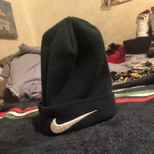 Green nike beanie